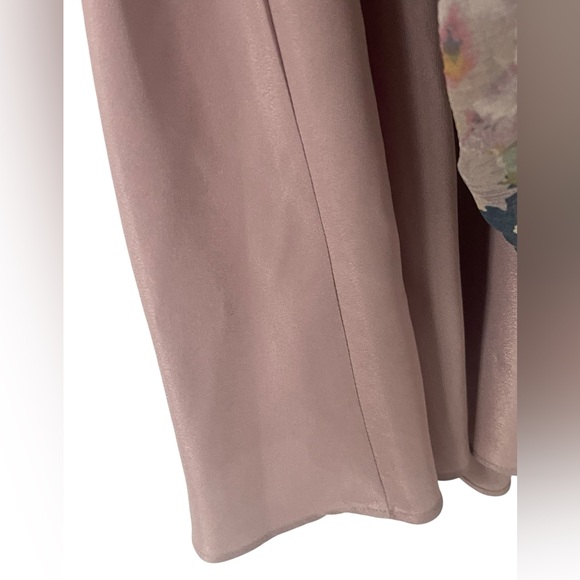 Sundance province rose silk dress bohemian floral watercolor long sleeve dress S - Picture 5 of 11